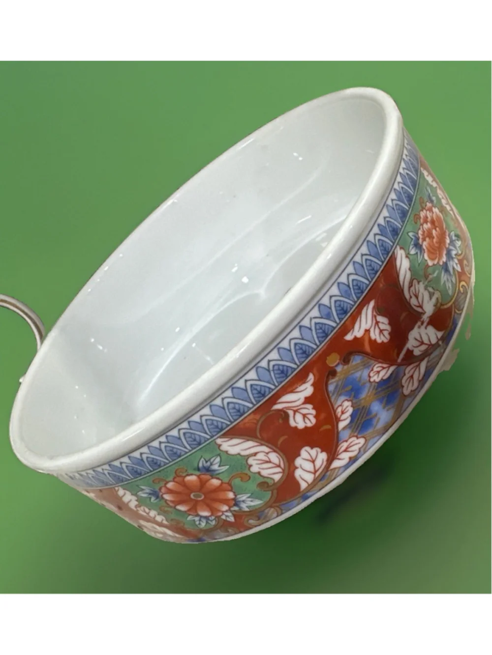 Vintage Japanese “Iris” Arita ware Ayame Beautiful Mid- Century bowl